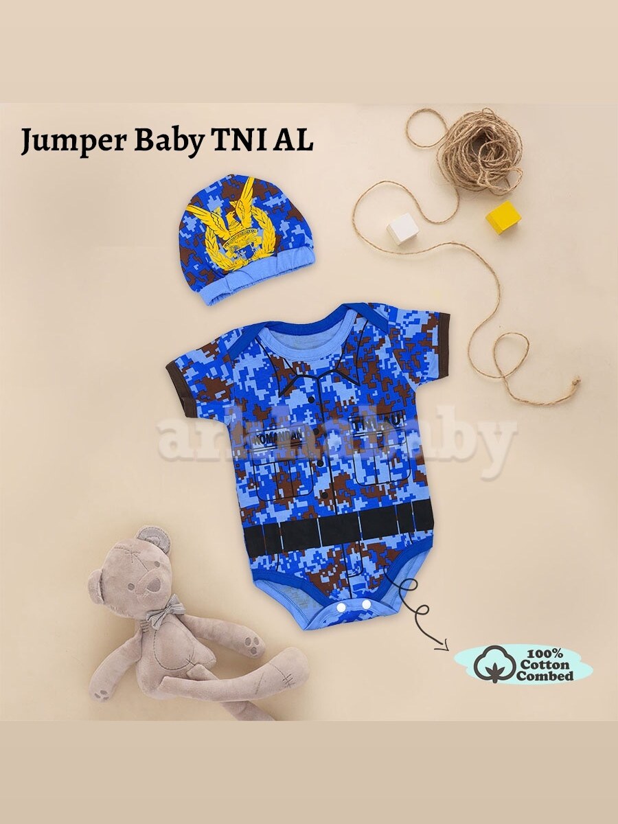 JUMPER BAYI BAJU BAYI MOTIF TNI/KOSTUM BAYI/BAJU BAYI KARAKTER (SNI) foto 6