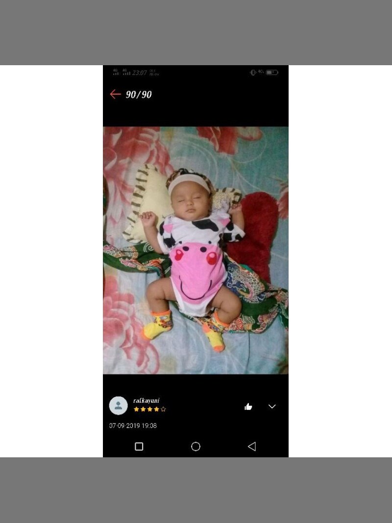 Jumper bayi baju bayi sapi/jumpsuit baby cow/ (SNI ) foto 7
