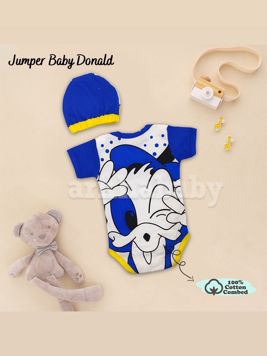 Jumper bayi baju bayi donal / jumpsuit baby donal duck foto 2