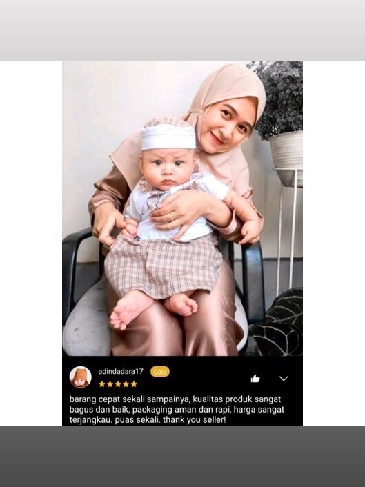 KOKO BAYI Sarkoci Baju Bayi Koko Bayi Muslim Baju Aqiqah Sarung Bayi Set Peci//BORDIR//( SNI) foto 10