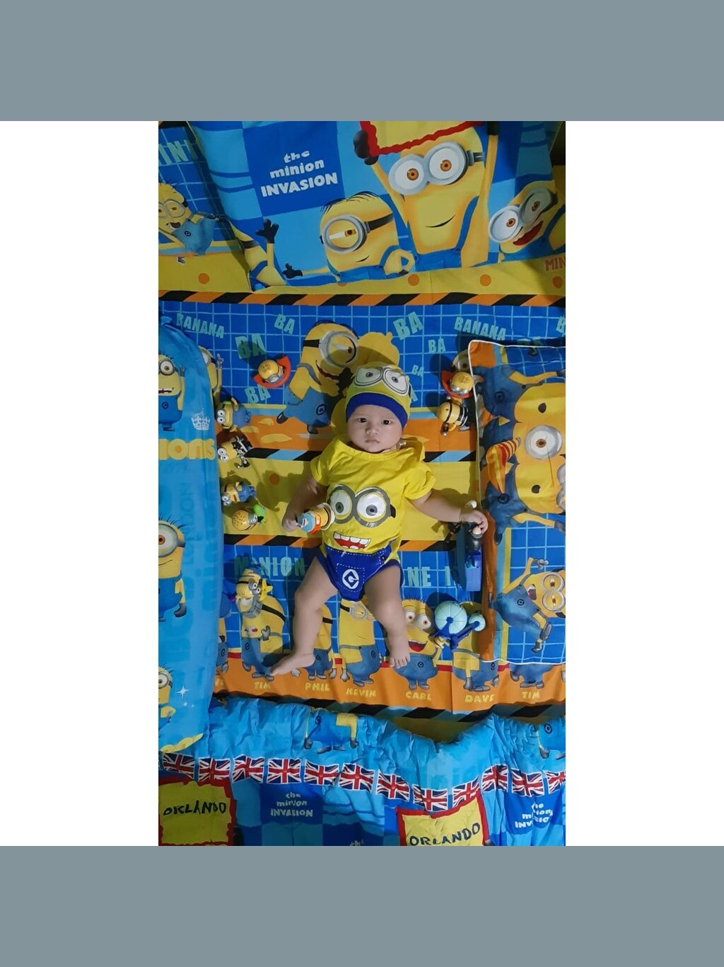 BAJU BAYI JUMPER BAYI MOTIF MINIONS/jumpsuit bayi minion /jumpsuit baby/ (SNi ) foto 5