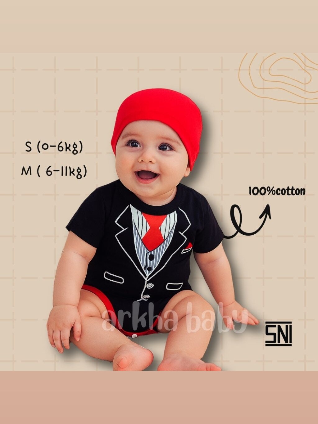 Jumper bayi baju bayi taxedo / jumpsuit baby taxedo / custome baby foto 1