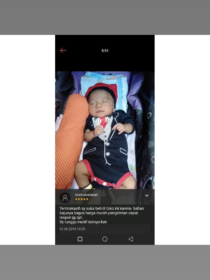 Jumper bayi baju bayi taxedo / jumpsuit baby taxedo / custome baby foto 5
