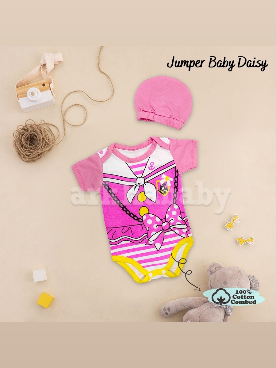 Jumper bayi baju bayi daisy / baju bayi perempuan /jumpsuit baby daisy/jumper bayi perempuan foto 1