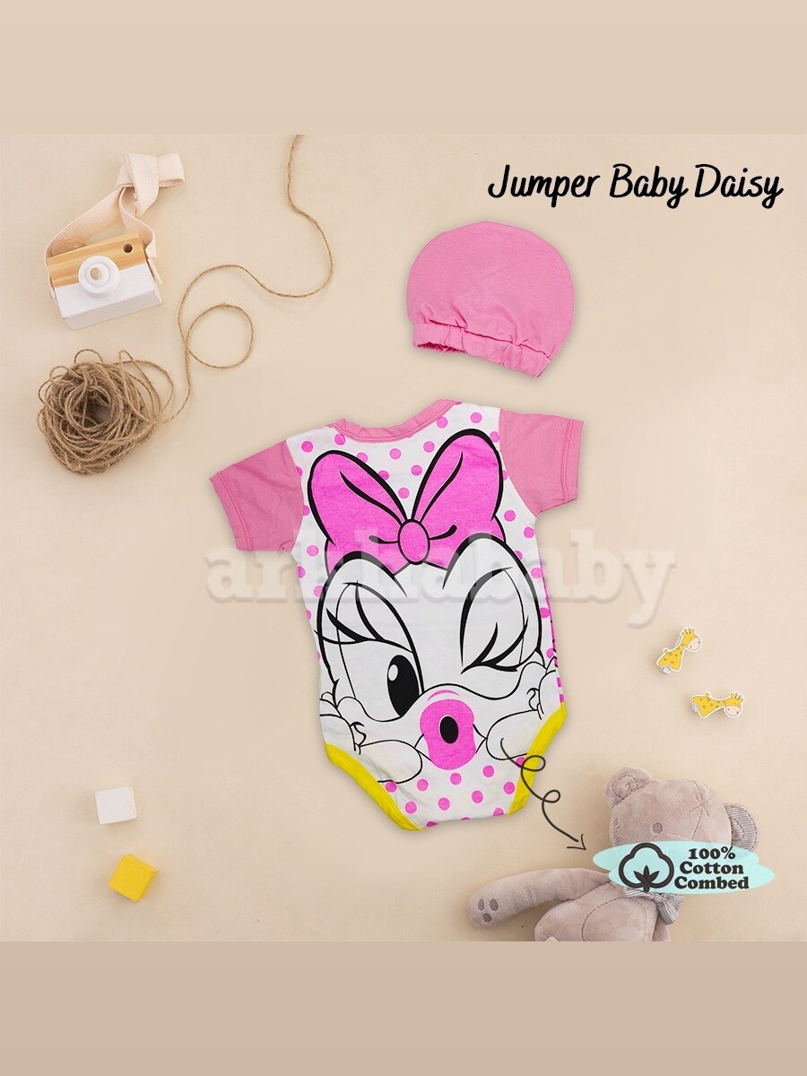Jumper bayi baju bayi daisy / baju bayi perempuan /jumpsuit baby daisy/jumper bayi perempuan foto 2