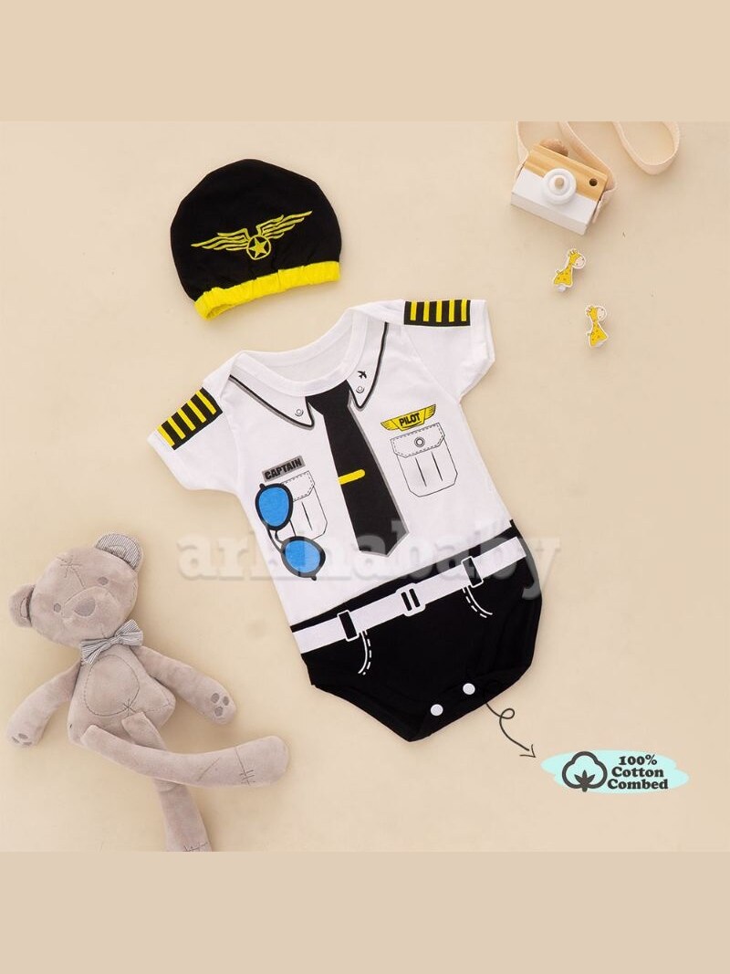 JUMPER BAYI BAJU BAYI PILOT/KOSTUM BAYI/ BAJU BAYI KARAKTER/jumpsuit baby pilot ( SNI ) foto 2