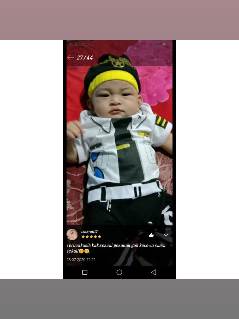 JUMPER BAYI BAJU BAYI PILOT/KOSTUM BAYI/ BAJU BAYI KARAKTER/jumpsuit baby pilot ( SNI ) foto 5