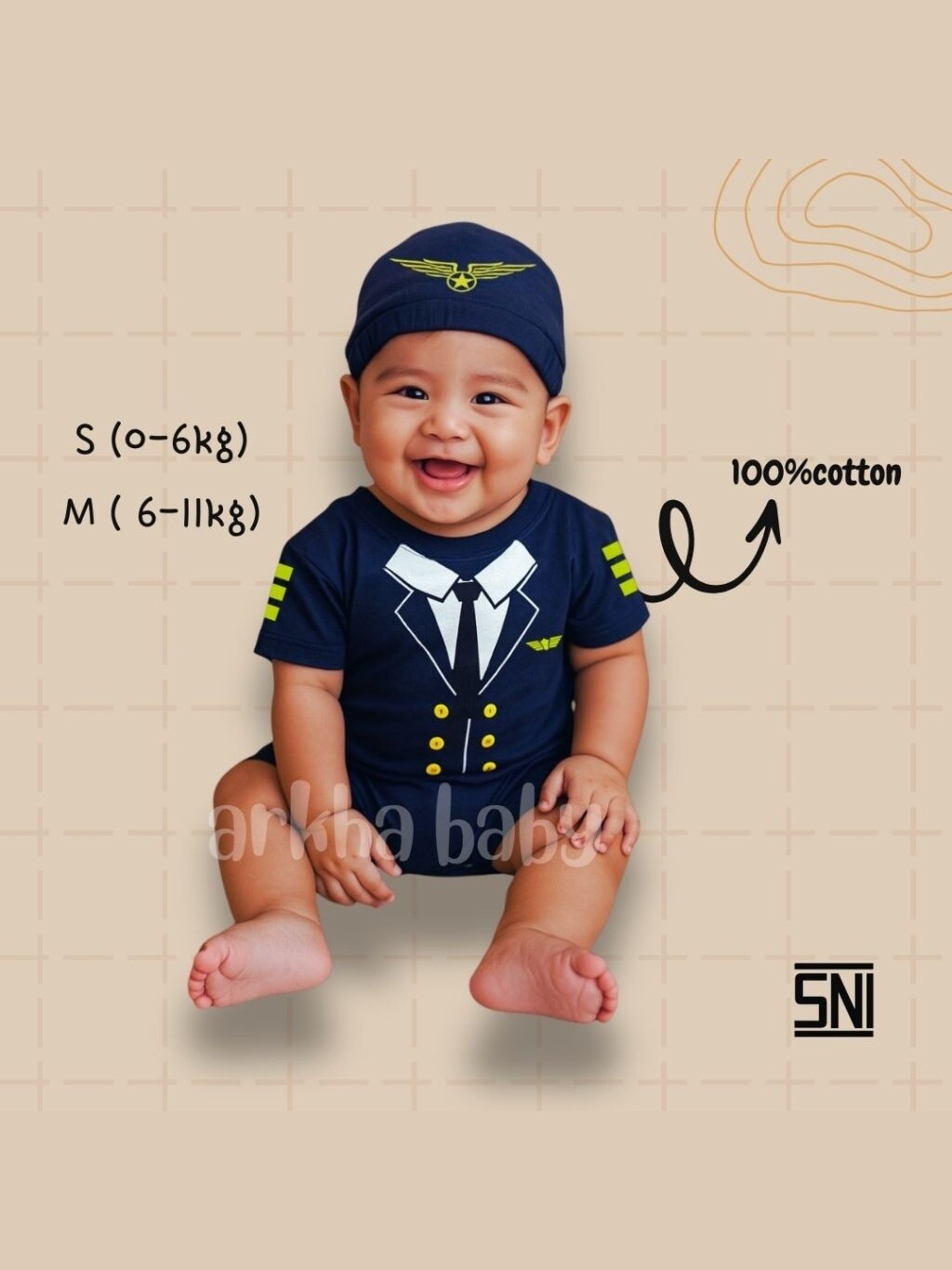 BAJU BAYI JUMPER BAYI PROFESI/JUMPSUT BABY/KOSTUM BAYI/BAJU BAYI KARAKTER ( SNI ) foto 3