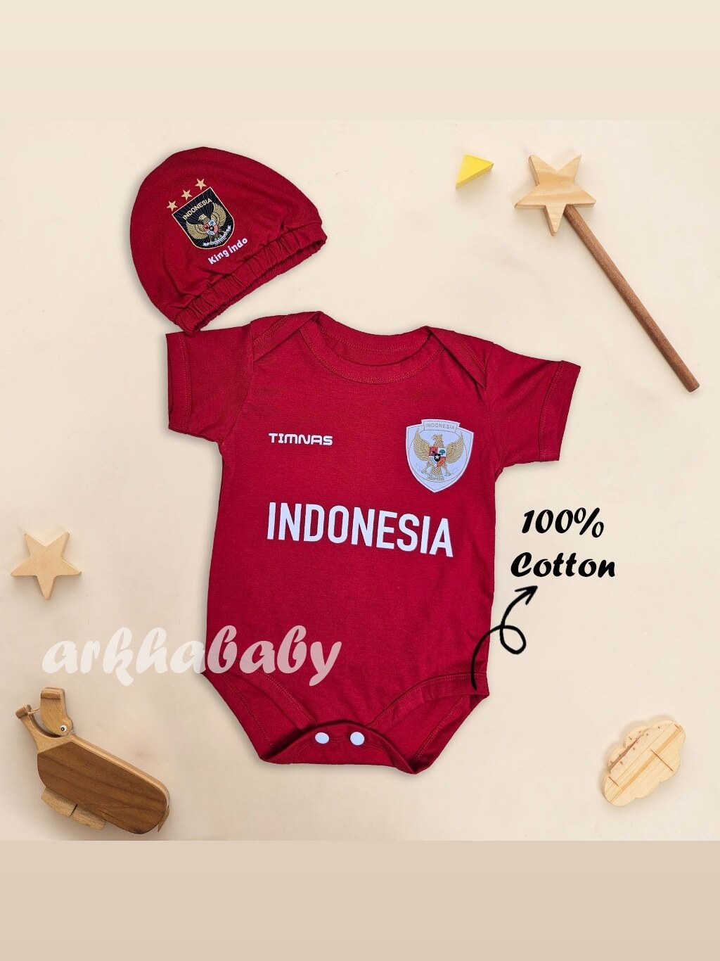 Jumper bayi baju bayi timnas indonesia/ jumpsuit baby timnas /Jumper bayi club bola indonesi/ jumper bayi persebaya/bahan katun (SNI) foto 4