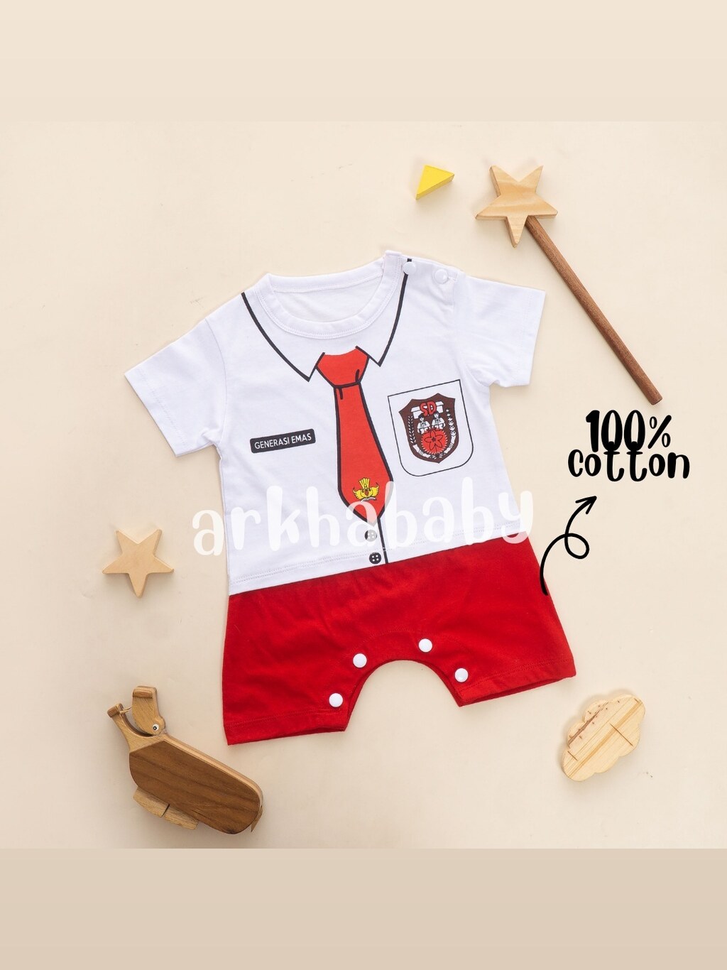 Romper bayi Baju bayi Karakter jumpsuit baby Pakaian bayi bahan katun (SNI ) foto 2