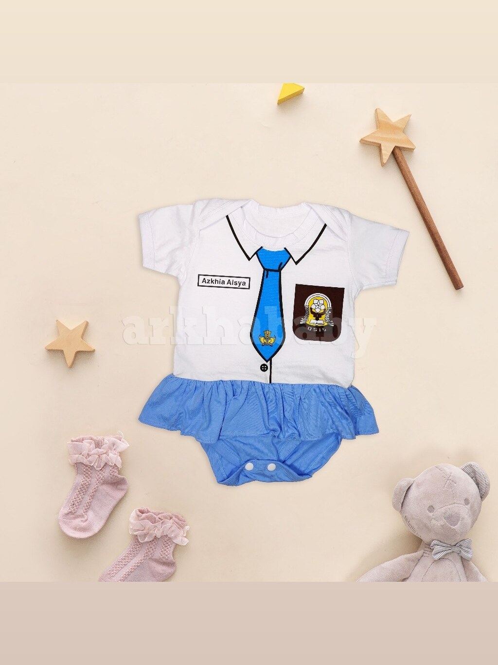 Jumper bayi/Baju bayi/Kustom nama baju bayi/custom nama baju anak/Kustom nama baju sekolah/kustom nama jumper. foto 4