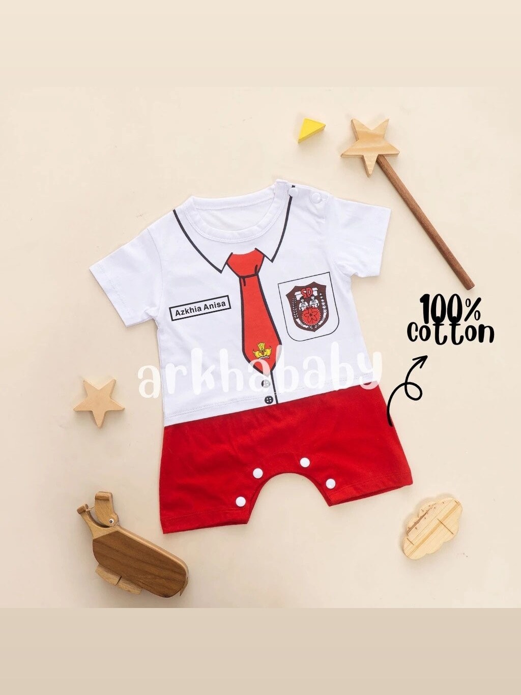 Jumper bayi/Baju bayi/Kustom nama baju bayi/custom nama baju anak/Kustom nama baju sekolah/kustom nama jumper. foto 6