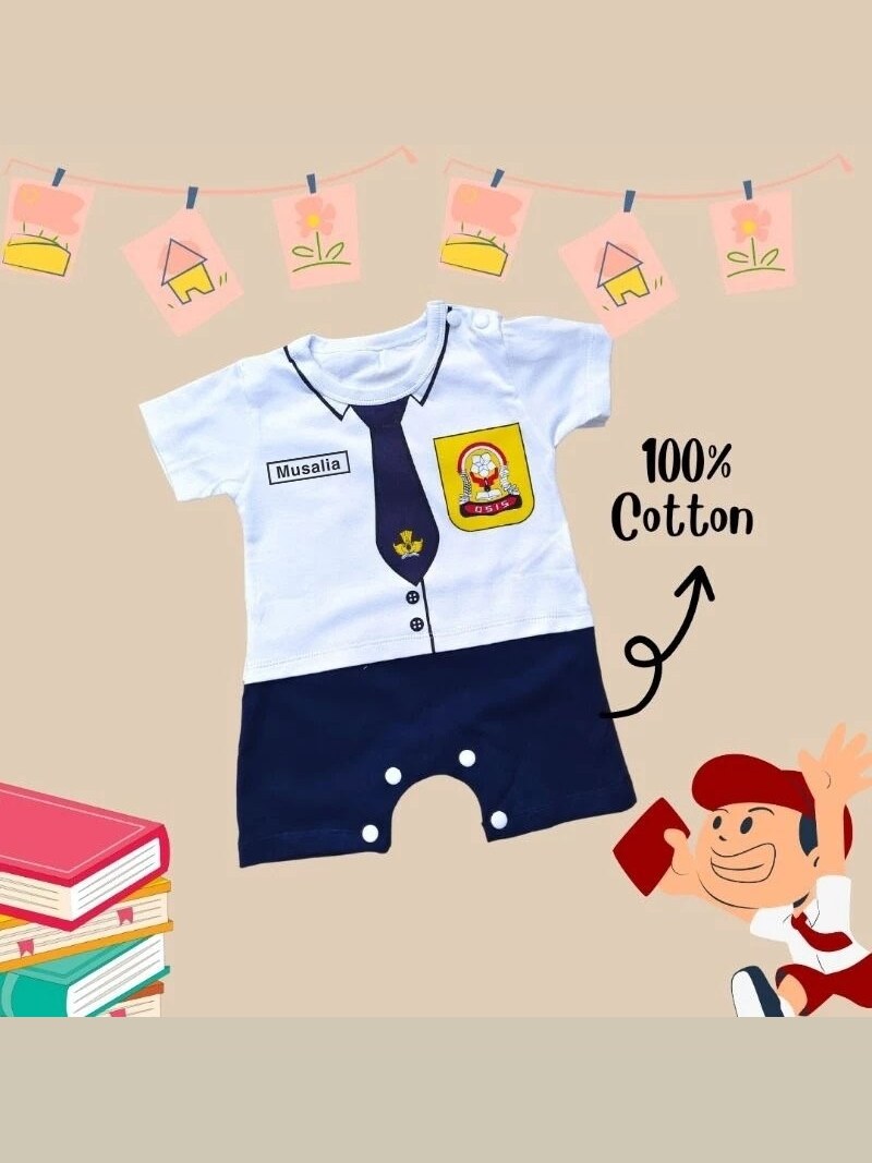 Jumper bayi/Baju bayi/Kustom nama baju bayi/custom nama baju anak/Kustom nama baju sekolah/kustom nama jumper. foto 7