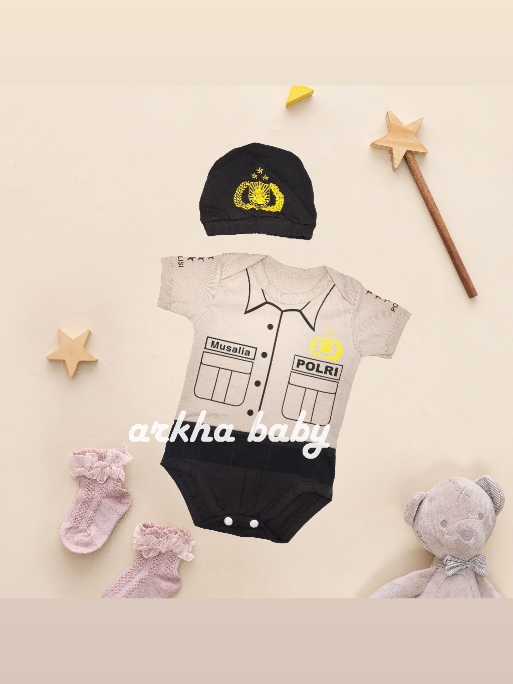 Jumper bayi/Baju bayi/Kustom nama baju bayi/custom nama baju anak/Kustom nama baju sekolah/kustom nama jumper. foto 9
