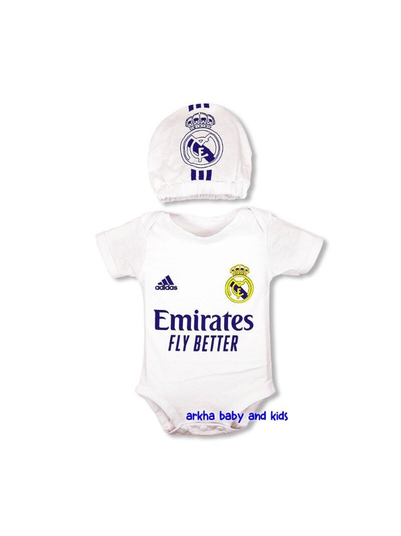 BAJU BAYI jumper bayi bola madrid /jumpsuit bayi madrid foto 1