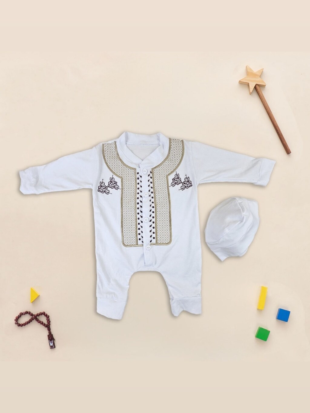 arkhababy- Baju koko bayi newbron Koko bayi 0-3 bulan Koko bayi laki laki 6-12 bulan koko bayi lucu foto 3