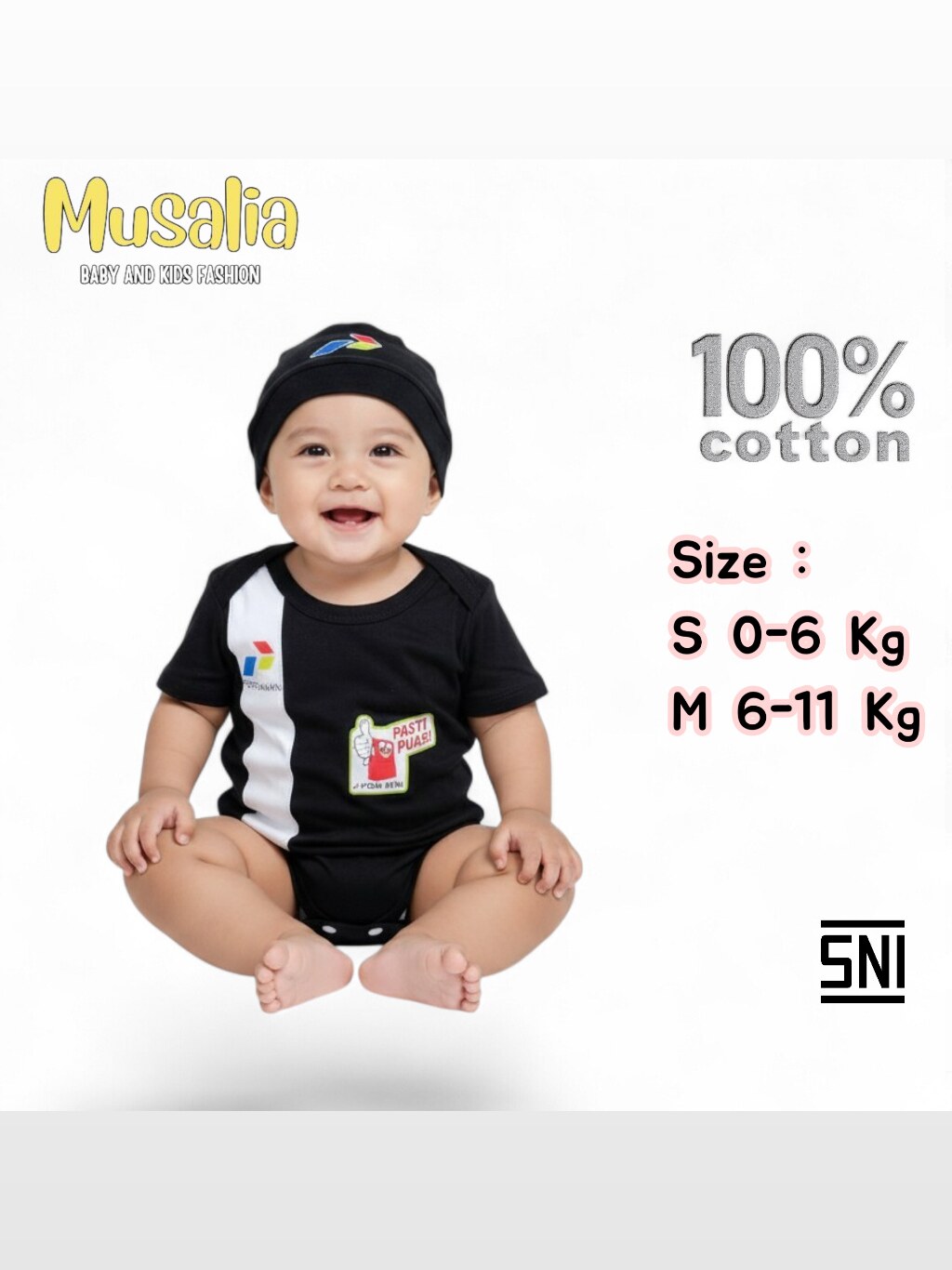 BAJU BAYI JUMPER PERTAMINA SPBU / JUMPER BAYI / JUMPSUIT BABY / BAHAN KATUN (SNI) foto 3