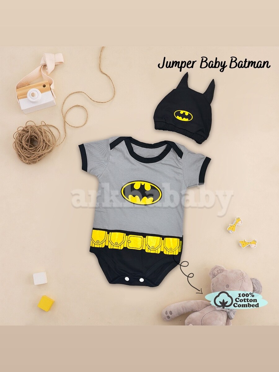 Jumper bayi baju bayi batman /jumpsuit baby batman foto 2