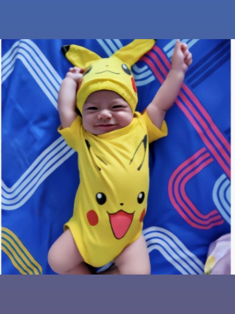 KOSTUM BAYI BAJU BAYI JUMPER BAYI MOTIF PIKHACU / BAJU BAYI KARAKTER POKEMON ( SNI ) foto 3