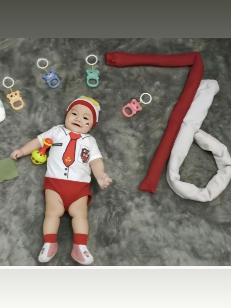 JUMPER BAYI BAJU BAYI SD /KOSTUM BAYI/BAJU BAYI KARAKTER/BAJU BAYI SEKOLAH LUCU (SNI) foto 8