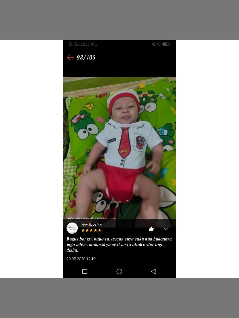 JUMPER BAYI BAJU BAYI SD /KOSTUM BAYI/BAJU BAYI KARAKTER/BAJU BAYI SEKOLAH LUCU (SNI) foto 9