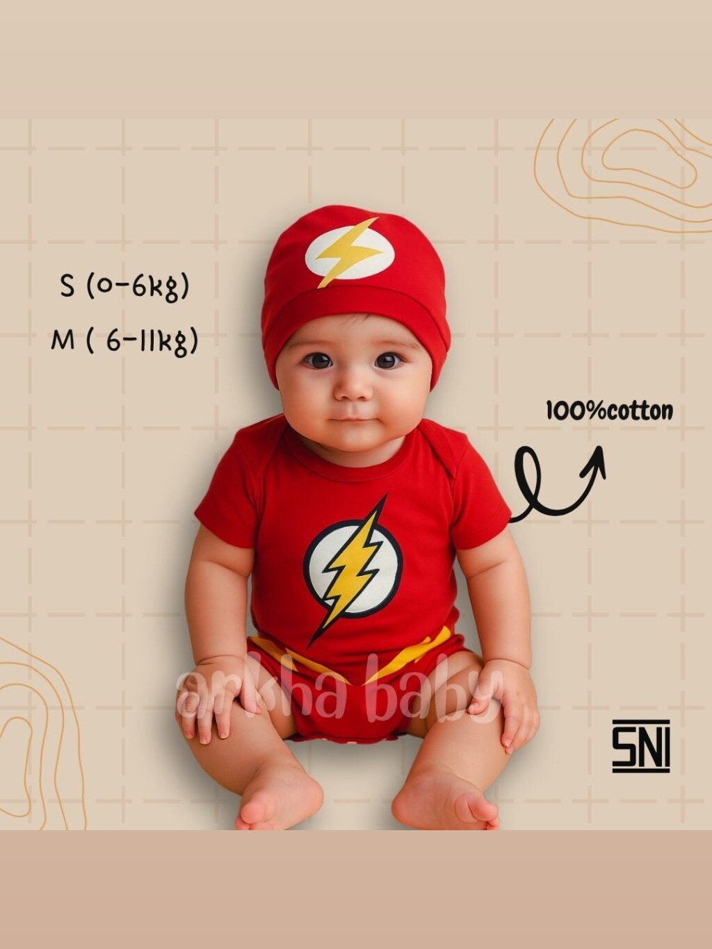 Baju bayi Jumper bayi hero Flaz/jumpsuit baby Flaz foto 1